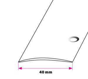 40 mm. buet overgangsprofil - sidehullet