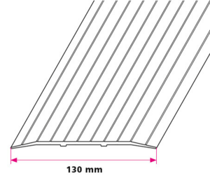 130 mm. dækplade - u/huller