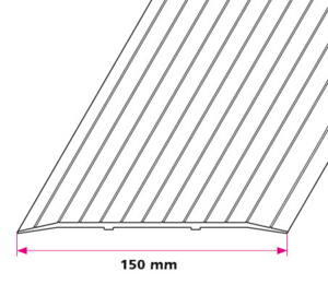 150 mm. dækplade - u/huller
