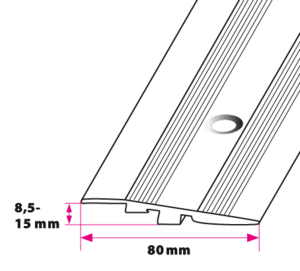 80 mm. rampeprofil - midthullet