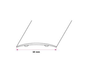 60 mm. Buet overgangsprofil - selvklæbende 