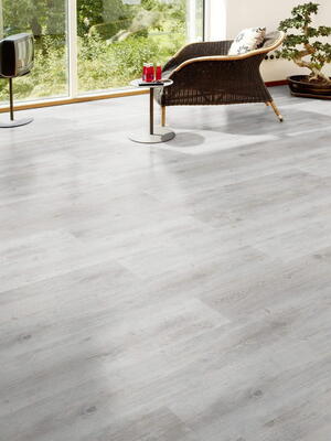 Kaindl laminatgulv - Eg plank hvid