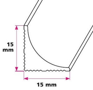 Hulkehlliste 15 x 15 mm 