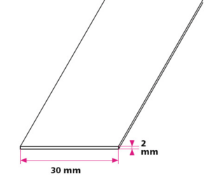 30 x 2 mm flad profil - u/huller 