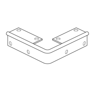 Trappeprofil m. færdige runde hjørner - midthullet 