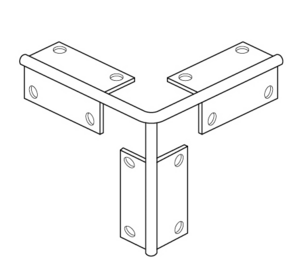Trappeprofil m. færdige runde hjørner - midthullet 