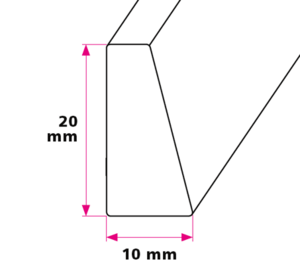 Bordpladeprofil 10 x 20 mm - u/huller 