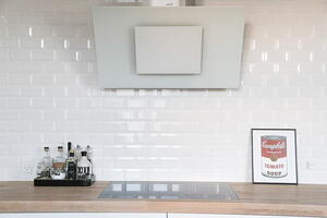 Metro vægflise hvid glans 7,5x15 cm.