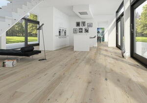 Moland Molaloc + Eg Old Fashion wideplank - Living - Olie hvid børstet savskåret 