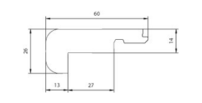 Tarkett Trappeliste til 14 mm. Gulv med 2-lock - INGEN RETURRET 
