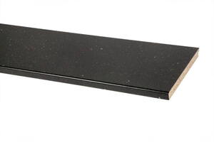 Vinduesplade i sort terrazzo laminat