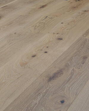 Trægulv - Eg Herregårdsplank 260 mm. Børstet Hvid matlak