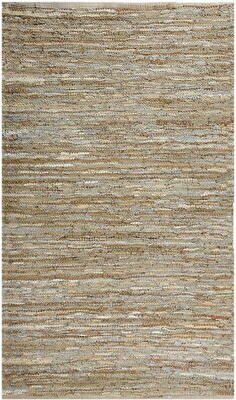 Kreatex - Læder-kludetæppe, Creme 