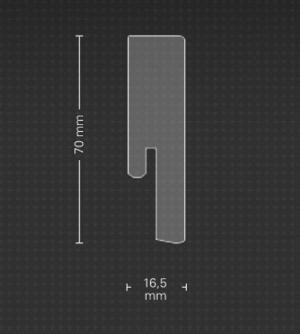Parador fodpanel 16,5x70 mm.  SL18 Merbau D002