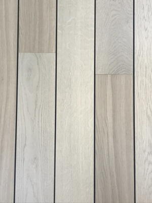 Eg Prima Hvid Matlak - Skibsplank med sort fuge, 190x1820 mm. 