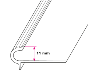 11 mm. Trappeafslutning - u/huller 