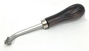 Trekantskraber med platte 