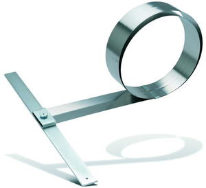 Skærelineal i rustfri stål 2050 mm. med T -