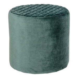 Ejby Puf i mørkegrøn velour - UDSOLGT TIL UGE 9
