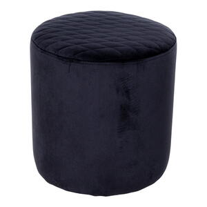 Ejby Puf i sort velour  