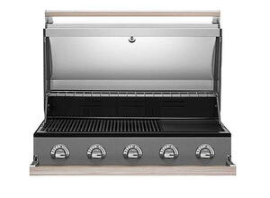 Billedet viser grillen med 
 5 brændere.