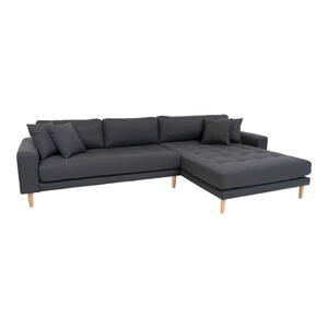 Lido Lounge Sofa - Mørkegrå højrevendt 