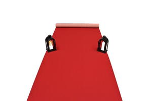 Bordeaux Løber i nålefilt - 1 meter bredde