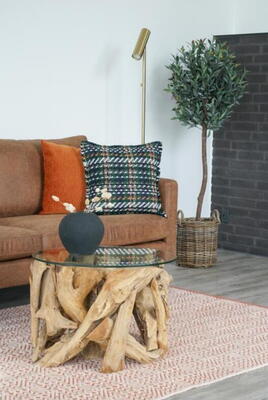 Ibiza Tæppe i mørk koral