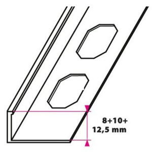 Klinkeprofiler, Lige afslutning - u/huller
