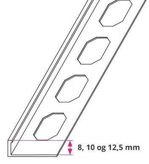 Klinkeprofiler, Lige afslutning - u/huller