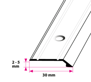 31 mm Afslutning m/næb Messing