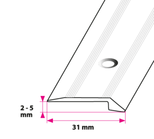 2-5 mm overgang m/næb Sort