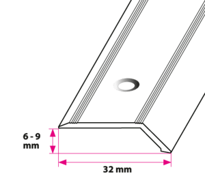 6-9 mm Overgang m/næb Guld