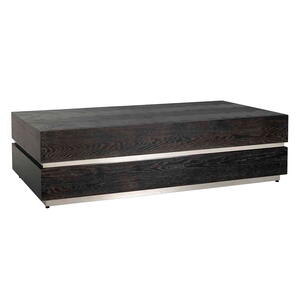 Sofabord Blackbone sølv Block 150x80 cm.