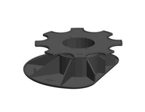 Klods Hans 35-50 mm. opklodsning på jord/flise/beton - ret side