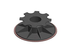 Klods Hans 53-83 mm. opklodsning på tagpap