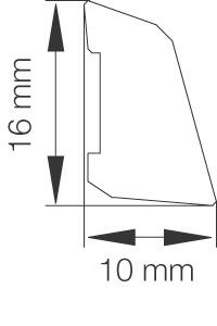 Primo sandliste 10x16 mm. 