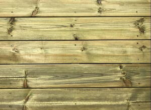 Trykimprægneret terrassebrædder 28x120 mm.