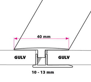 40 mm Multi Flad Dilatation glat LAV Stor 10-13 mm