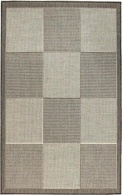 Kreatex - Fladvævet Spanish Collection, Madrid Champ/Grå - REST 133x190 CM