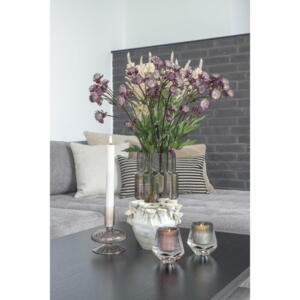 Lysestage i brunt mundblæst borosilikatglas