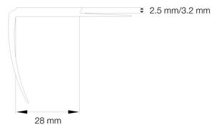 Gummi trappeforkant 36x28 mm