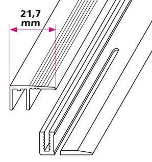 6,5-16 mm. Afslutningsprofil 