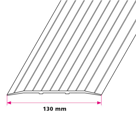 130 mm. dækplade - u/huller
