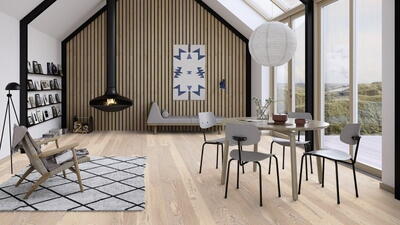 BOEN Ask hvid Marcato, Plank 