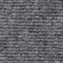 Messetæppe med riller Mørkgrå meleret 212 