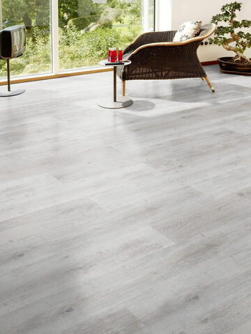 Kaindl laminatgulv - Eg plank hvid