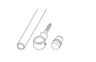 11 mm. ringøsken, Mat Chrom 