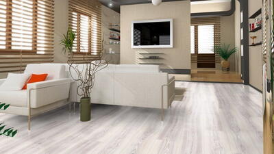 Kronotex Exquisit, Waveless Oak White, Plank