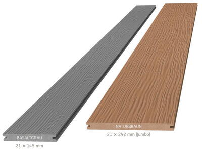 Megawood Premium terrasseplank Barfod Jumbo - 21x242 mm 